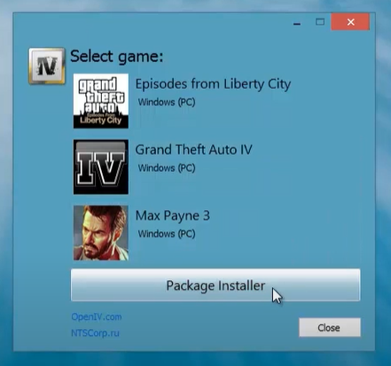 OpenIV Package Installer